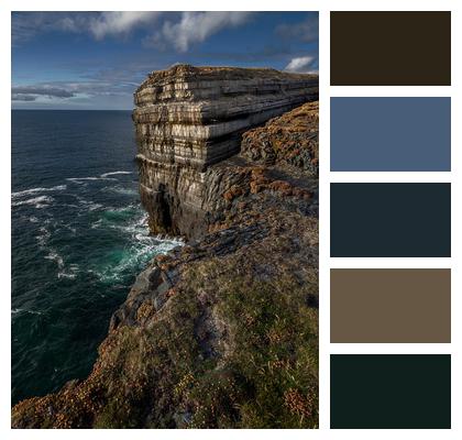 The Cliffs Sea Ireland Image